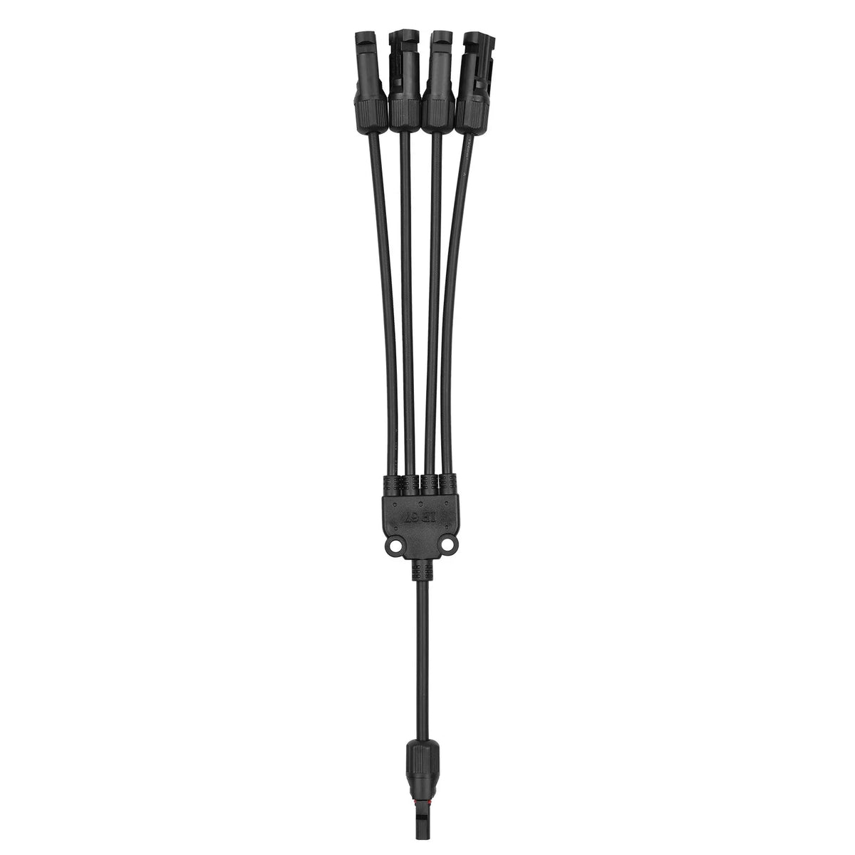 4-Way Solar Cable Connector Self-locking IP67 Waterproof 12AWG J5791