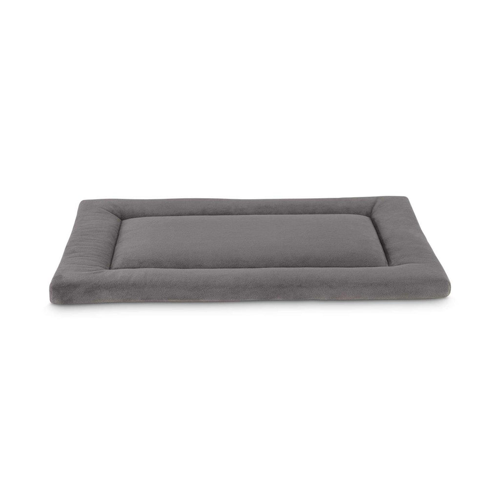Dark Grey Velvet Dog Crate Mat and Pet Bed Y32318