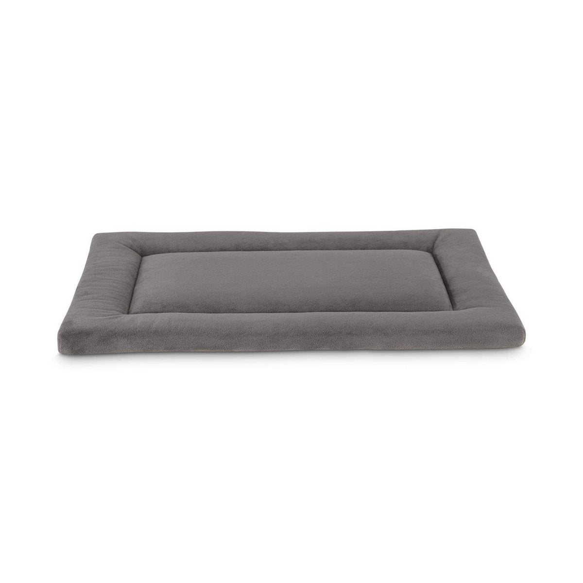 Dark Grey Velvet Dog Crate Mat and Pet Bed Y32318