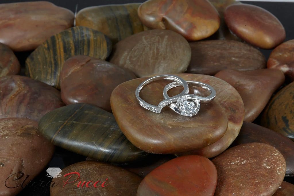 18K White Gold Diamond Engagement Ring O15732