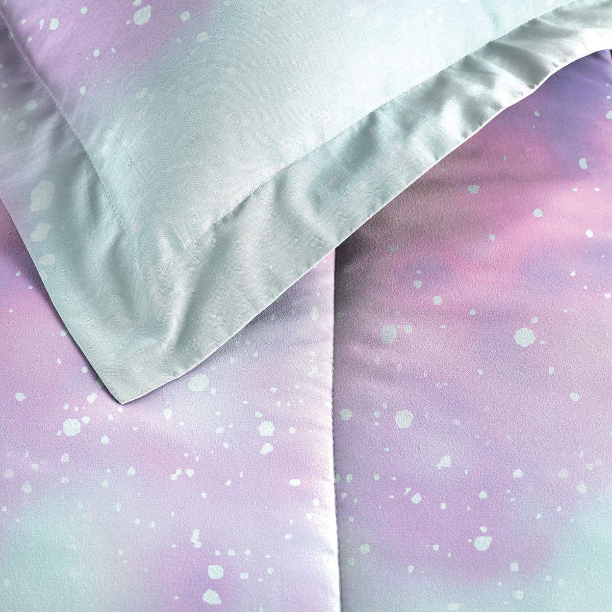 Full 7 Piece Pink Polyester Microfiber Comforter Set U301