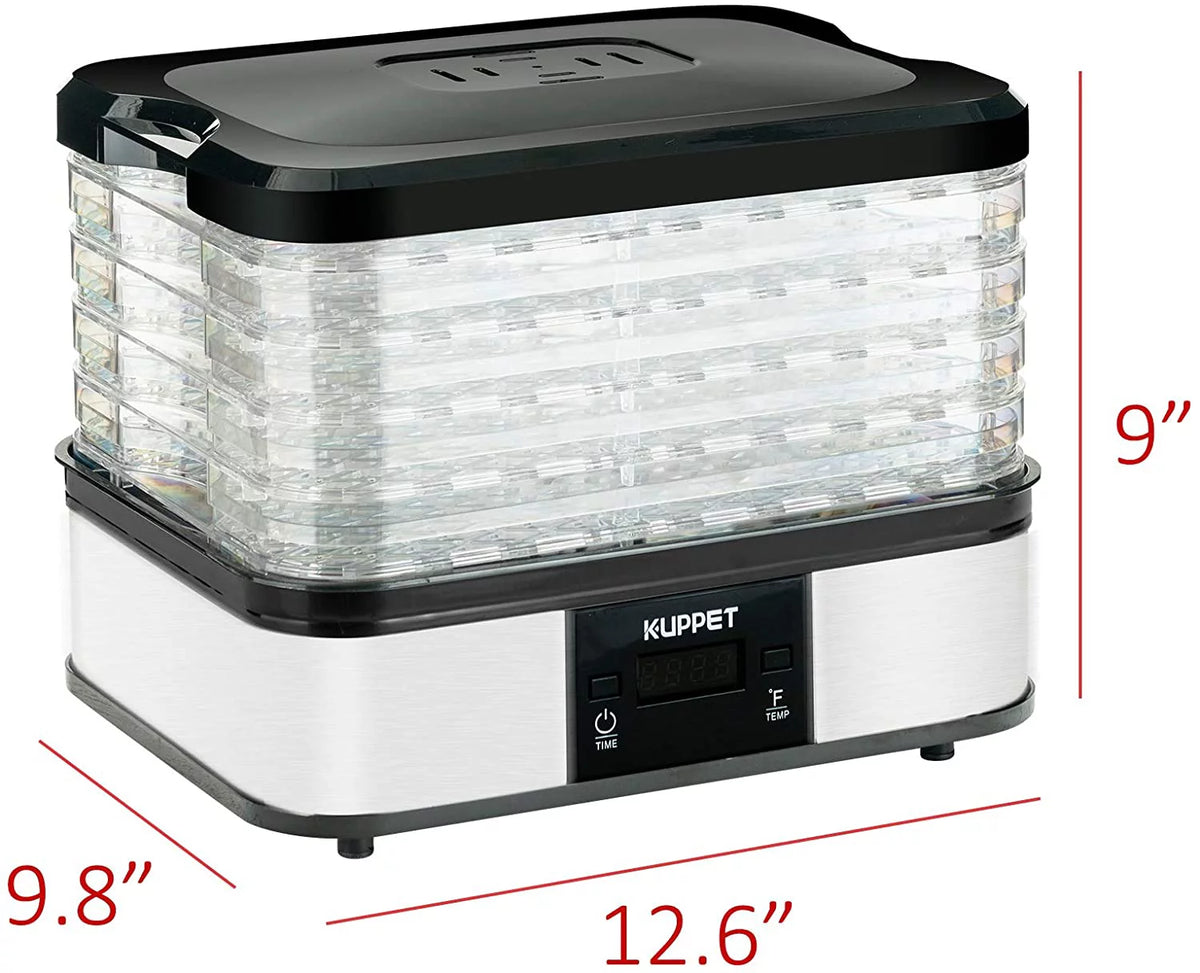 Electric Food Dehydrator with Adjustable Thermostat, 5-Tray R584366