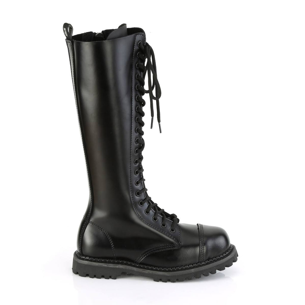 Black Leather Boots L13146
