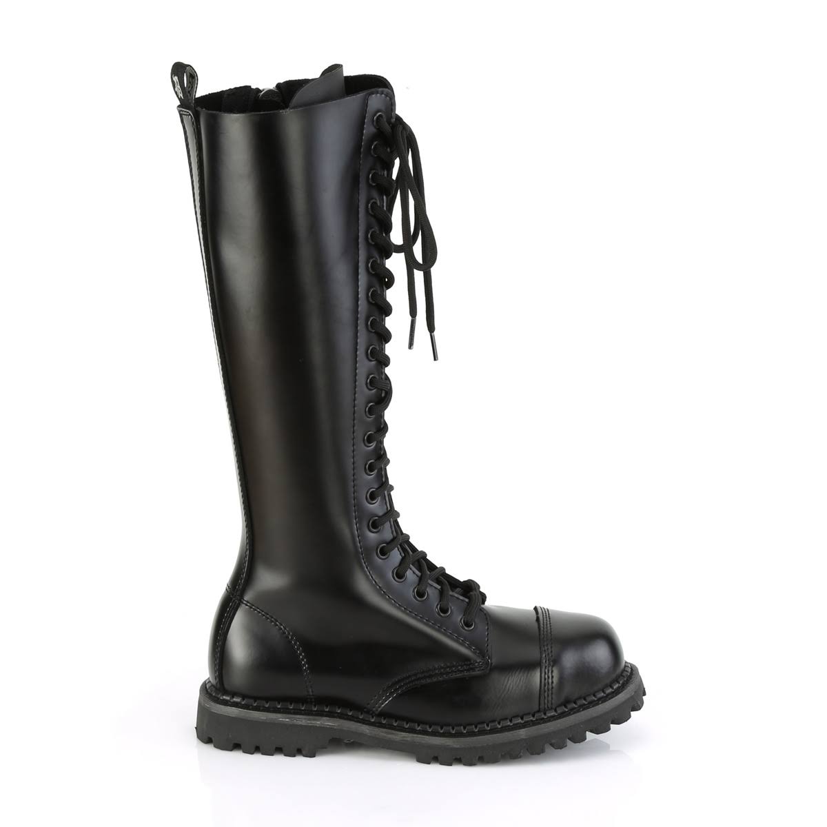 Black Leather Boots L13146