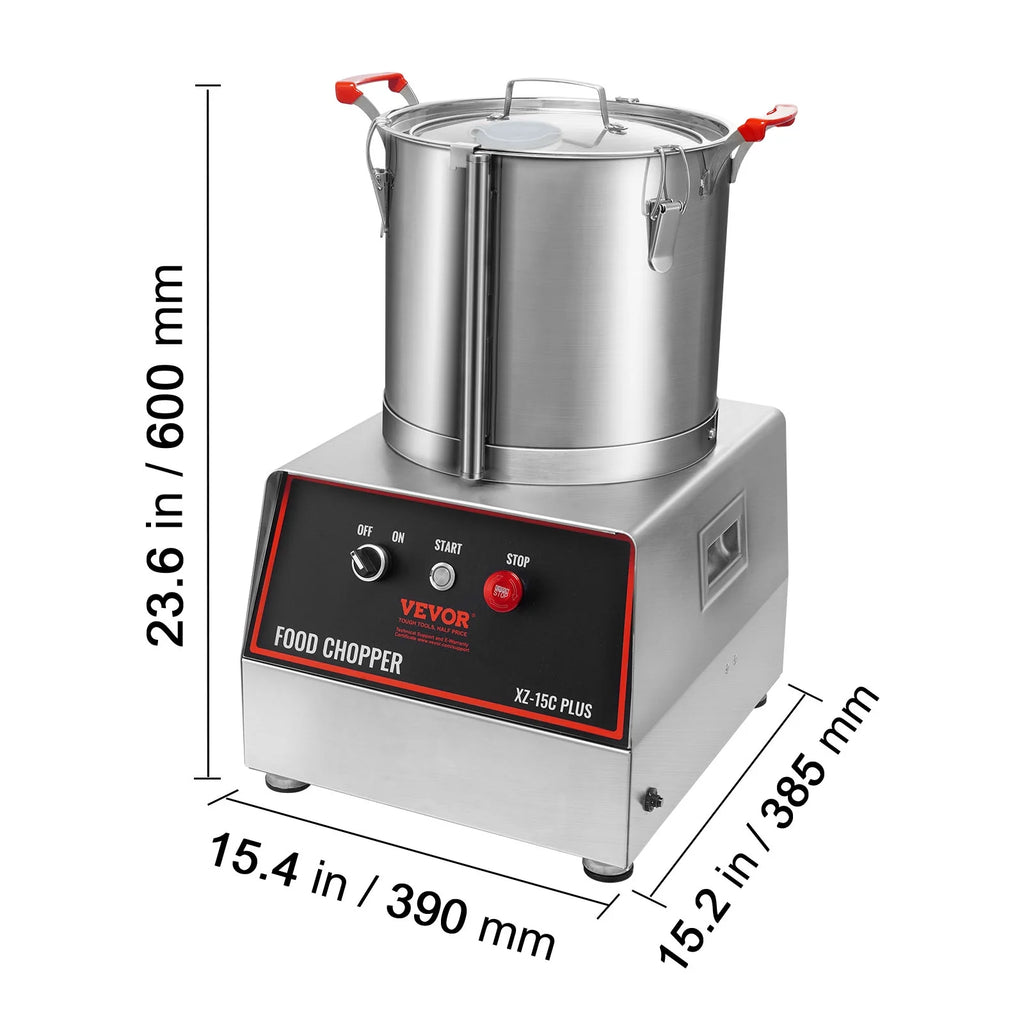 1400W 16 Quart Stainless Steel Food Processor Z30342
