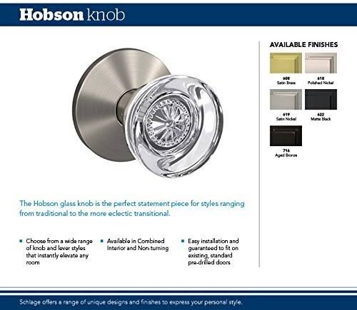 Matte Black Passage and Privacy Lock Knob H8960