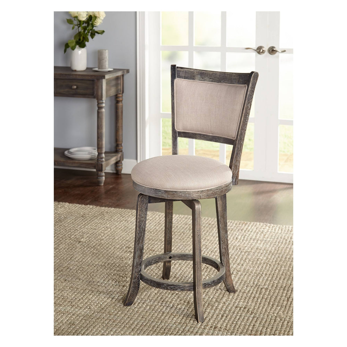 Grey Swivel Stool U596034