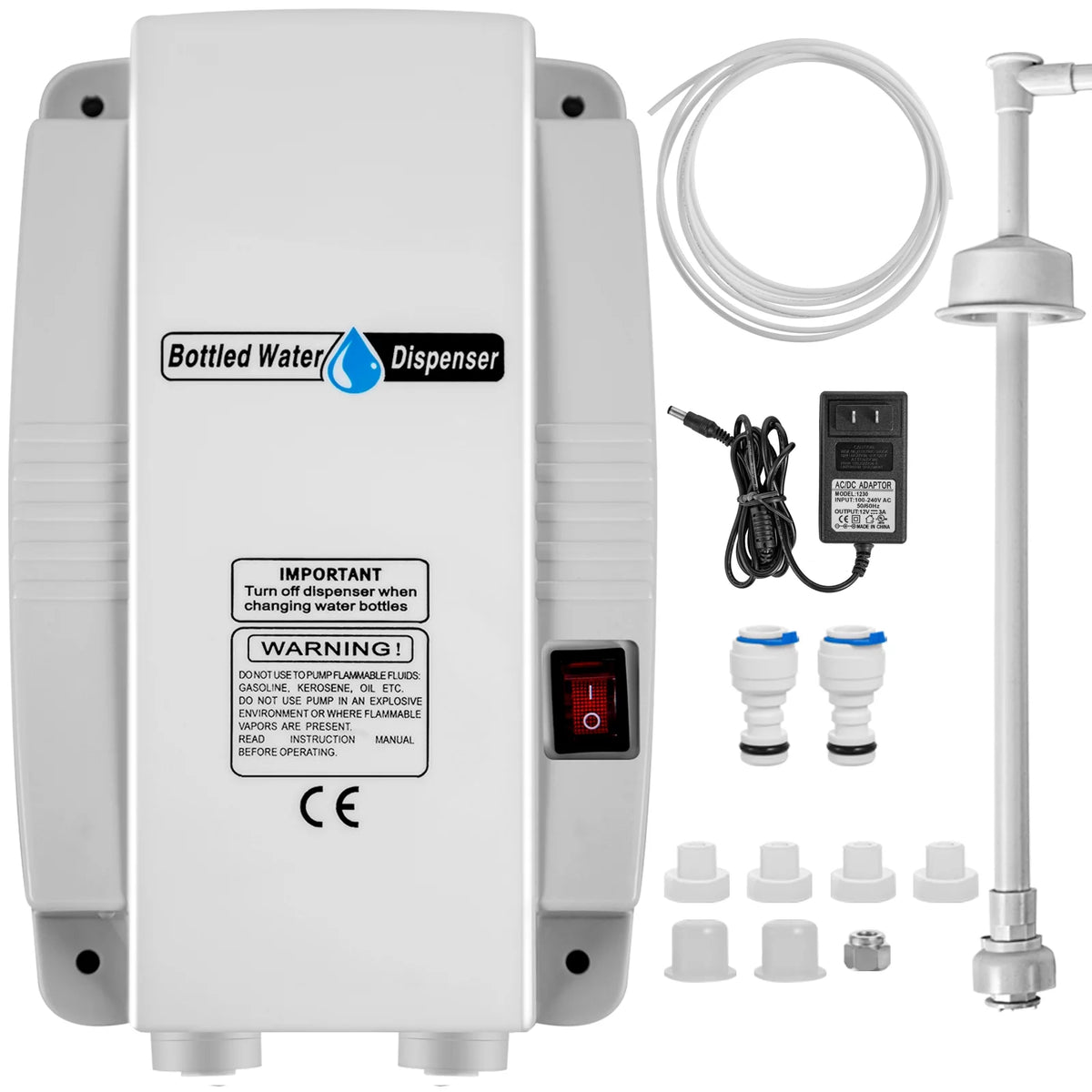 Bottled Water Dispensing System Single Inlet with AC/DC Adapter A138