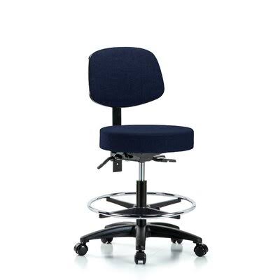 Navy Drafting Chair with Casters G700609