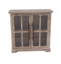Brown 2-Door Wooden Rectangular Cabinet O1132