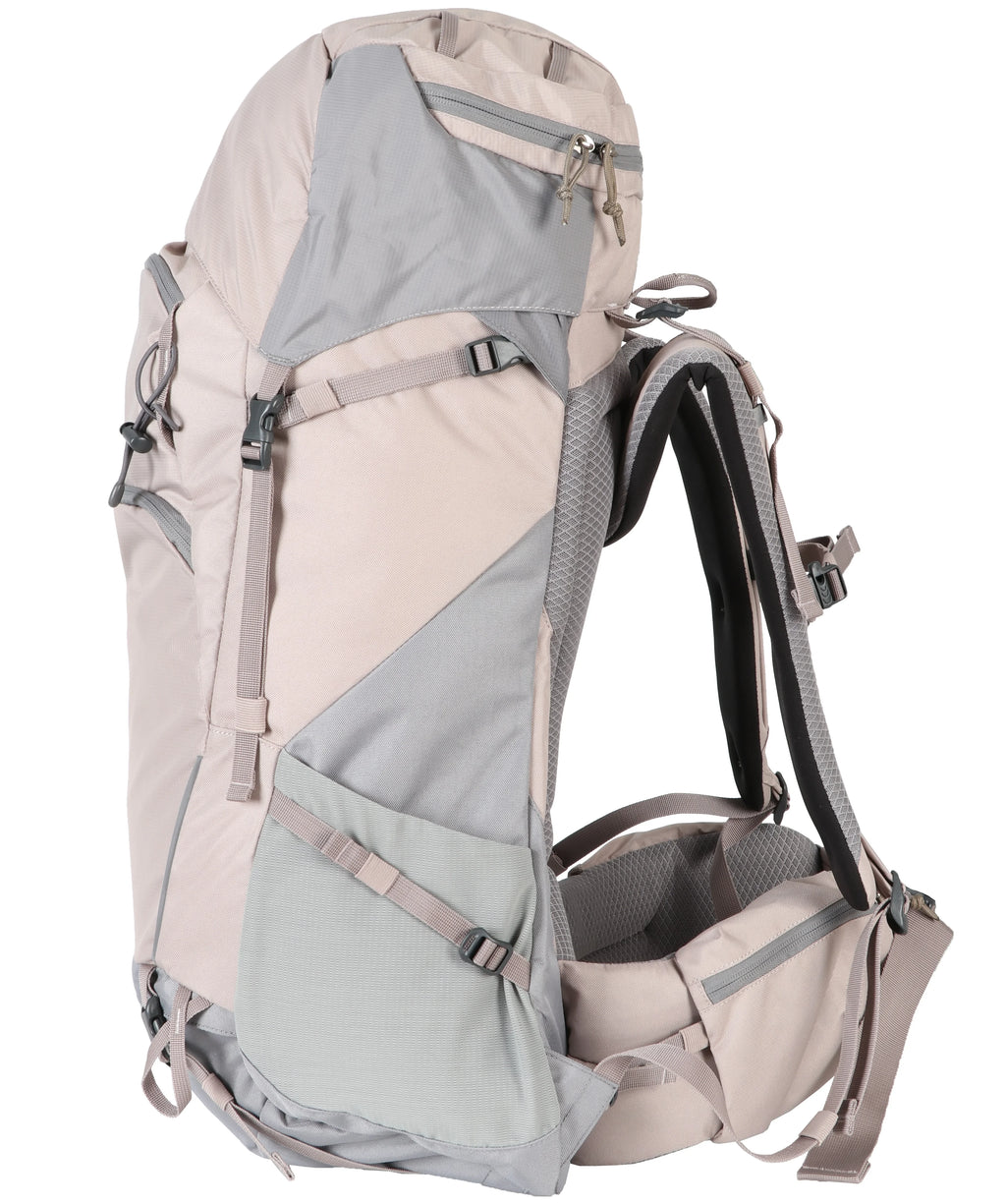 Tan 50 Liter Backpack with Adjustable Compression Straps B71889