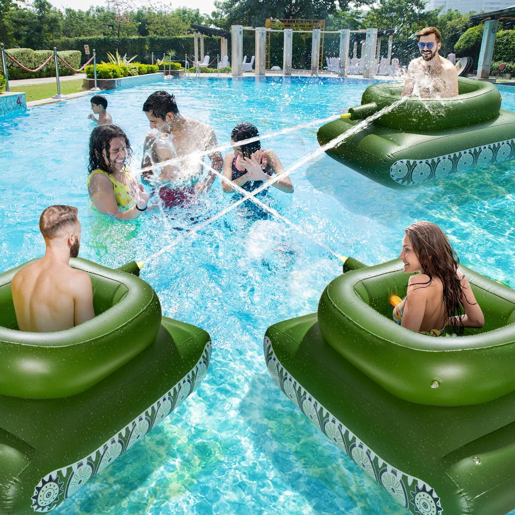 Inflatable Tank Pool Float with Water Cannon A140