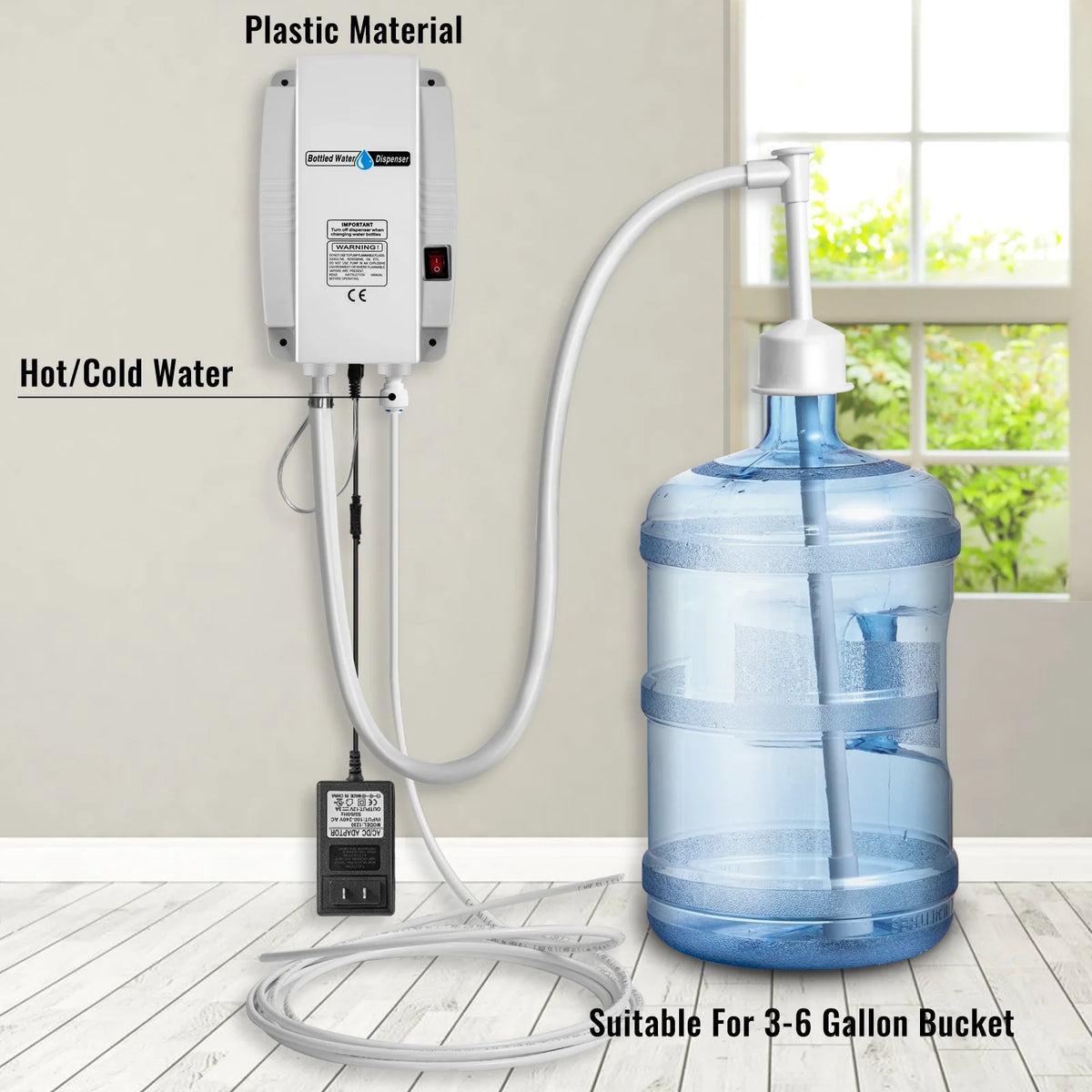 Bottled Water Dispensing System Single Inlet with AC/DC Adapter A138