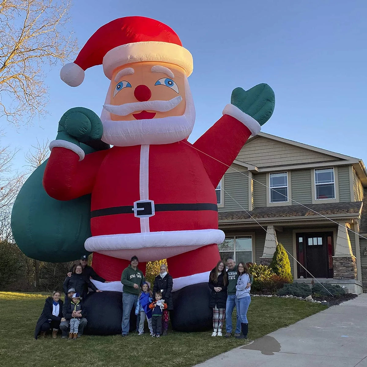 Giant Yard Inflatable Santa Claus with Blower 26' L271