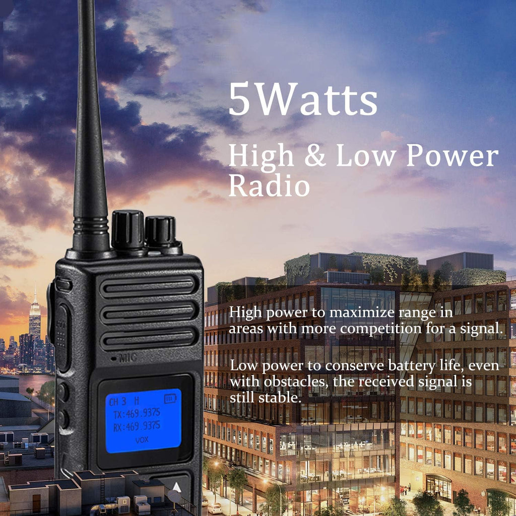 3 Packs UHF Two Way Radios Walkie Talkies J7461
