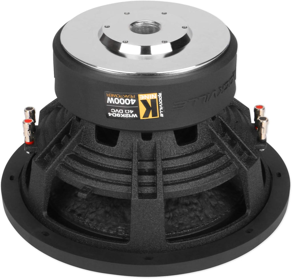 12 8000 Watt Car Subwoofers with Vented Sub Box Enclosure Y7082