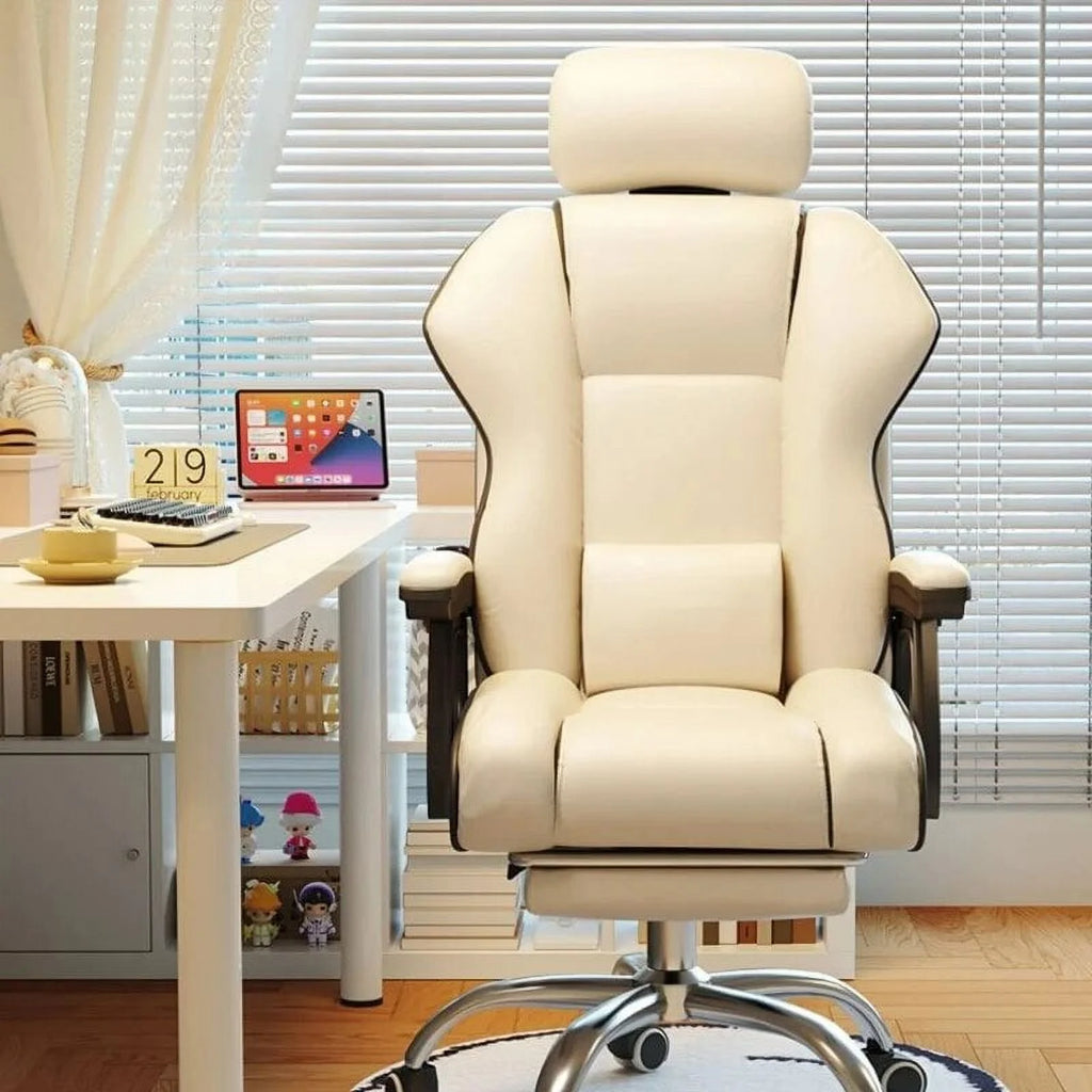 Ergonomic Reclining Leather Office Chair U98807