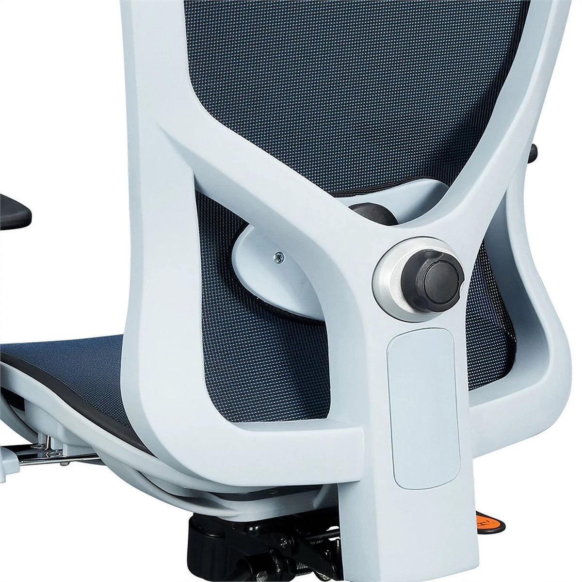 Blue Fabric Mesh Office Chair with Arms M387730