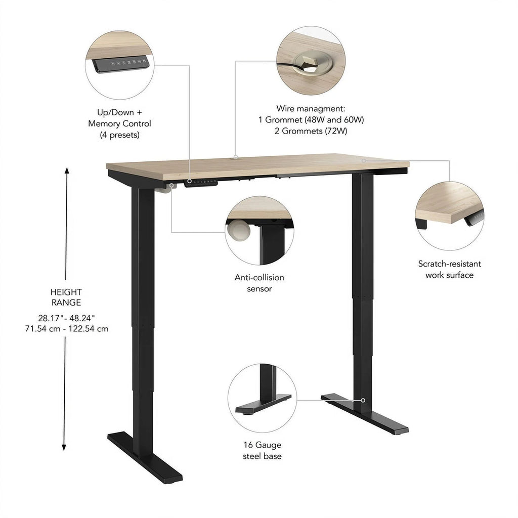 48" Engineered Wood Adjustable Standing Desk B501300