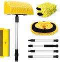 5 in 1 Car Wash Brush with 56 - Inch Aluminum Handle Z8411