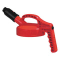Red HDPE Spout Lid with 1 in Outlet X481