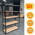 5-Tier Heavy Duty Metal Shelving Storage Unit H9760