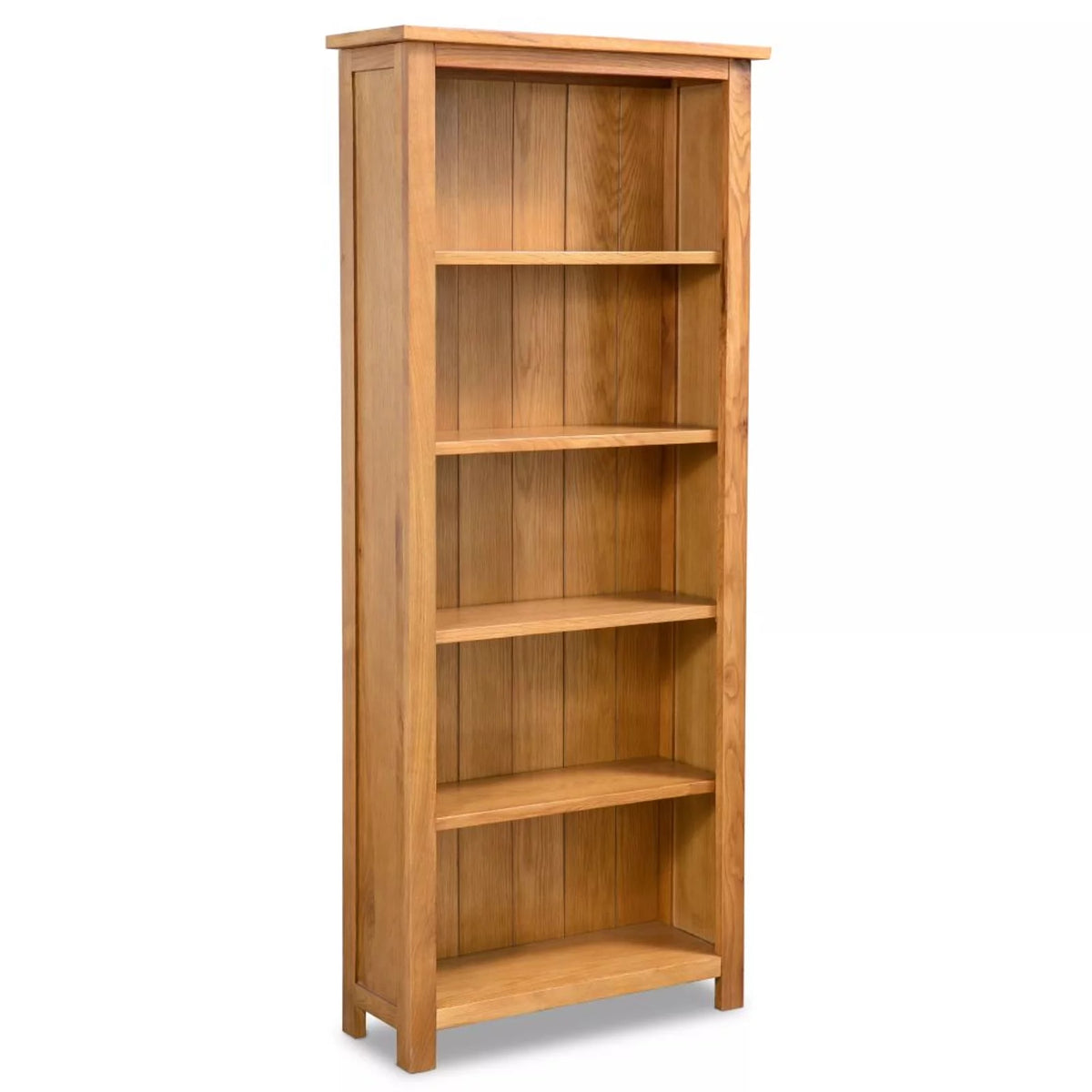 5-Tier Solid Oak Wood Bookcase R137540