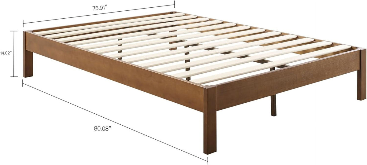 Wood Platform Bed Frame King D677