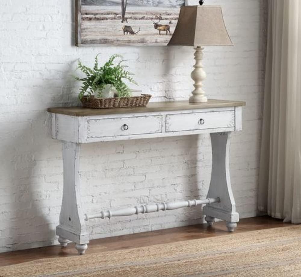 Antique White Console Table T770