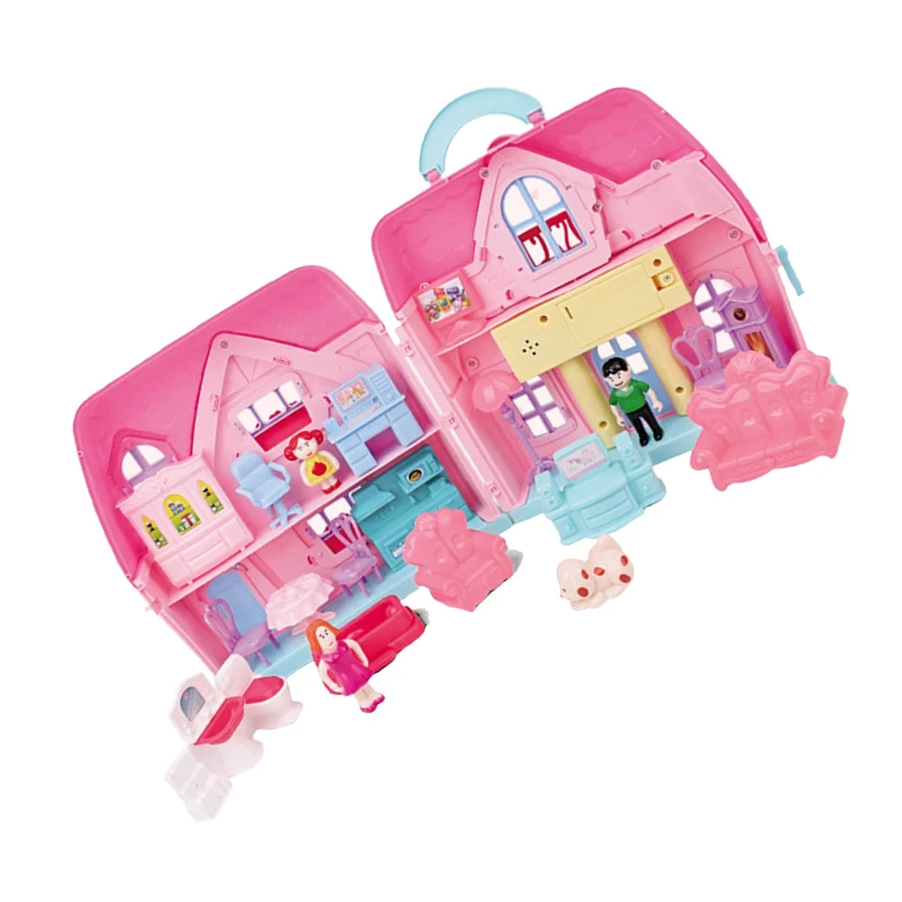 Portable House Two-storey Villa Mold Toy L9536