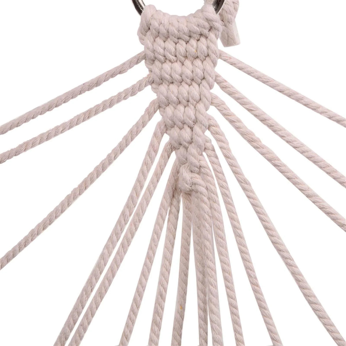 Cotton Rope Hammock Chair with Wood Stretcher O393