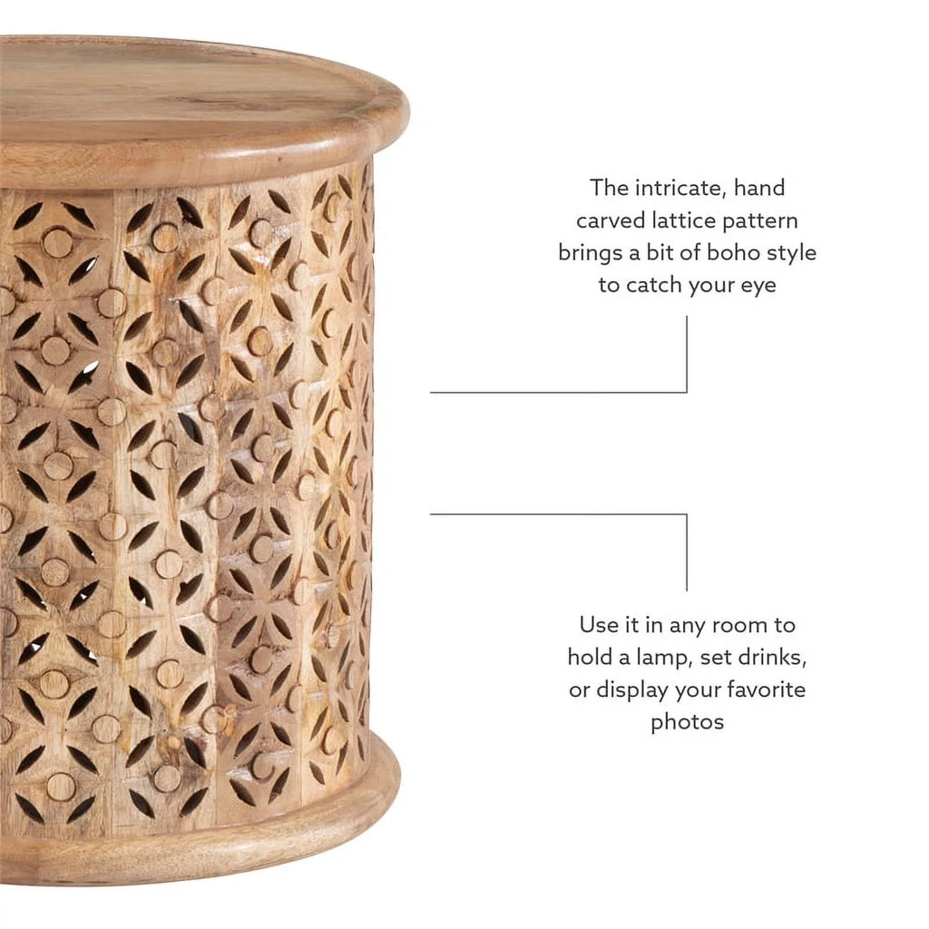 Mango Wood Side Table Z33677