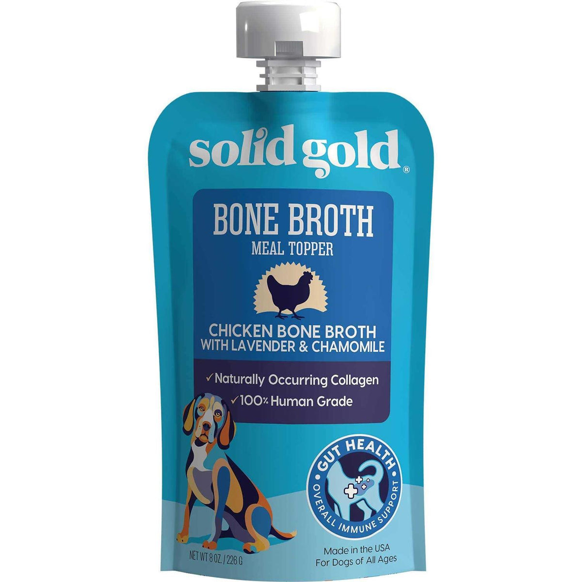 Solid Gold Chicken Bone Broth with Lavender & Chamomile Dog Food Topper F6557