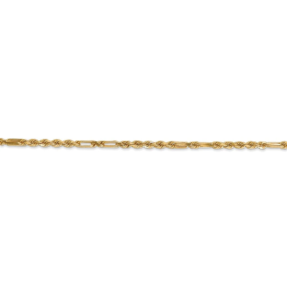 14kt Yellow Gold 2.5mm Milano Rope Chain 16 inch Lobster Clasp M603752