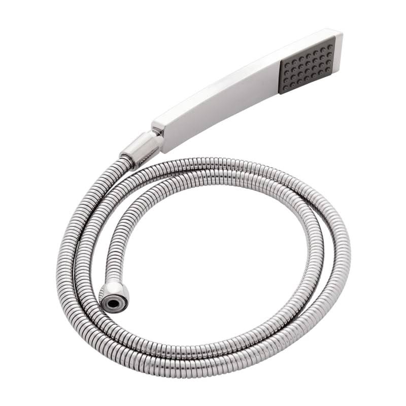 Chrome Square Single Function Hand Shower with Wall Supply X20465