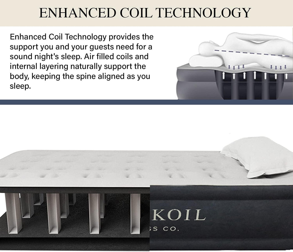 Twin Size Air Mattress with Built-in High Speed Pump J91598