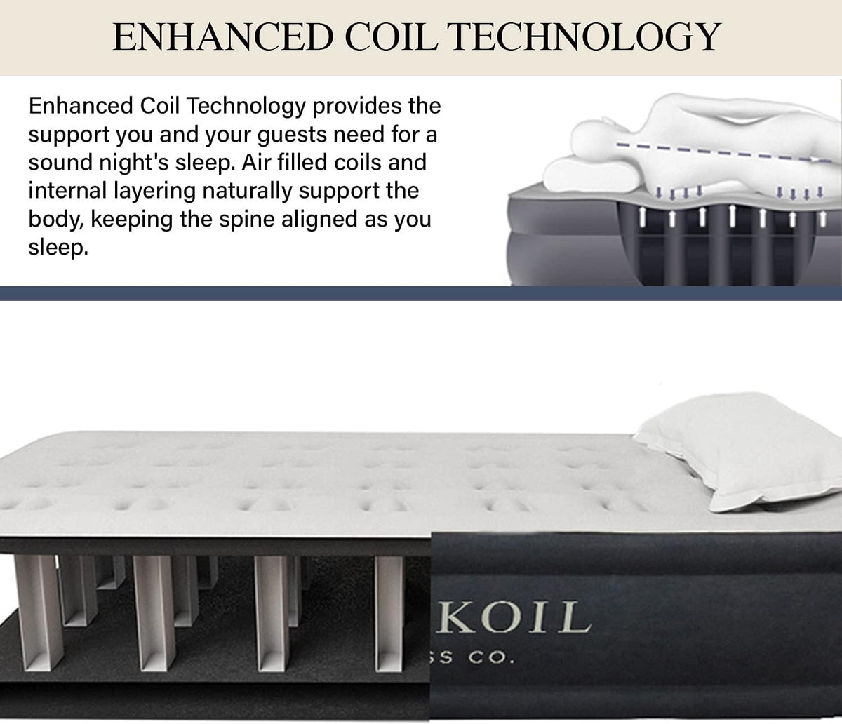 Twin Size Air Mattress with Built-in High Speed Pump J91598