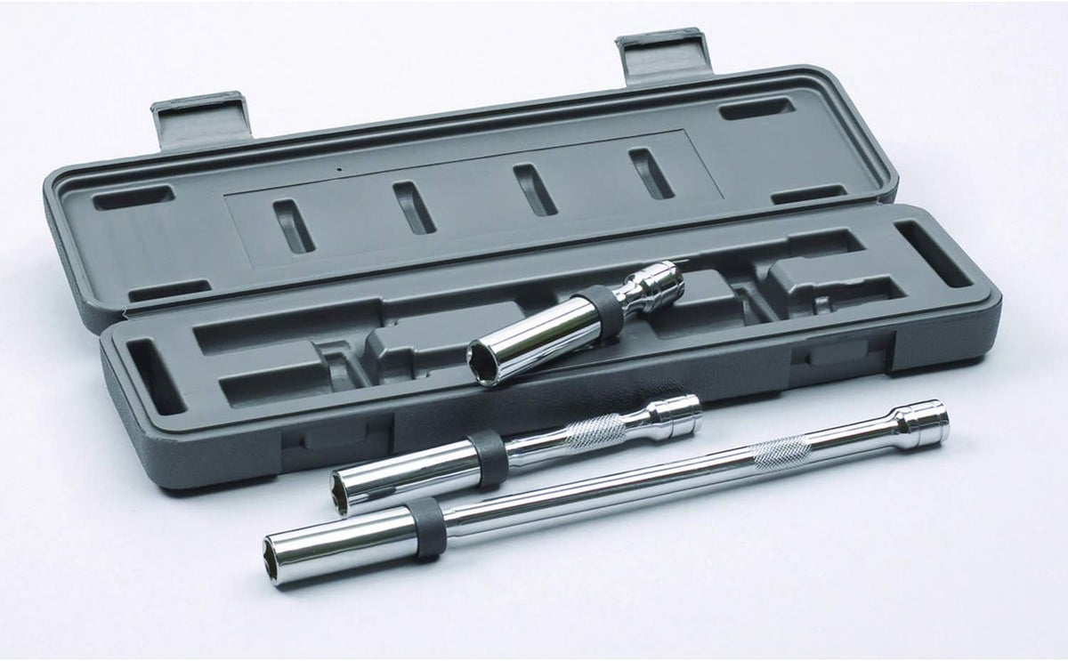 3 Pc. 3/8" Drive 6 Pt. Magnetic Swivel Spark Plug Set T58165