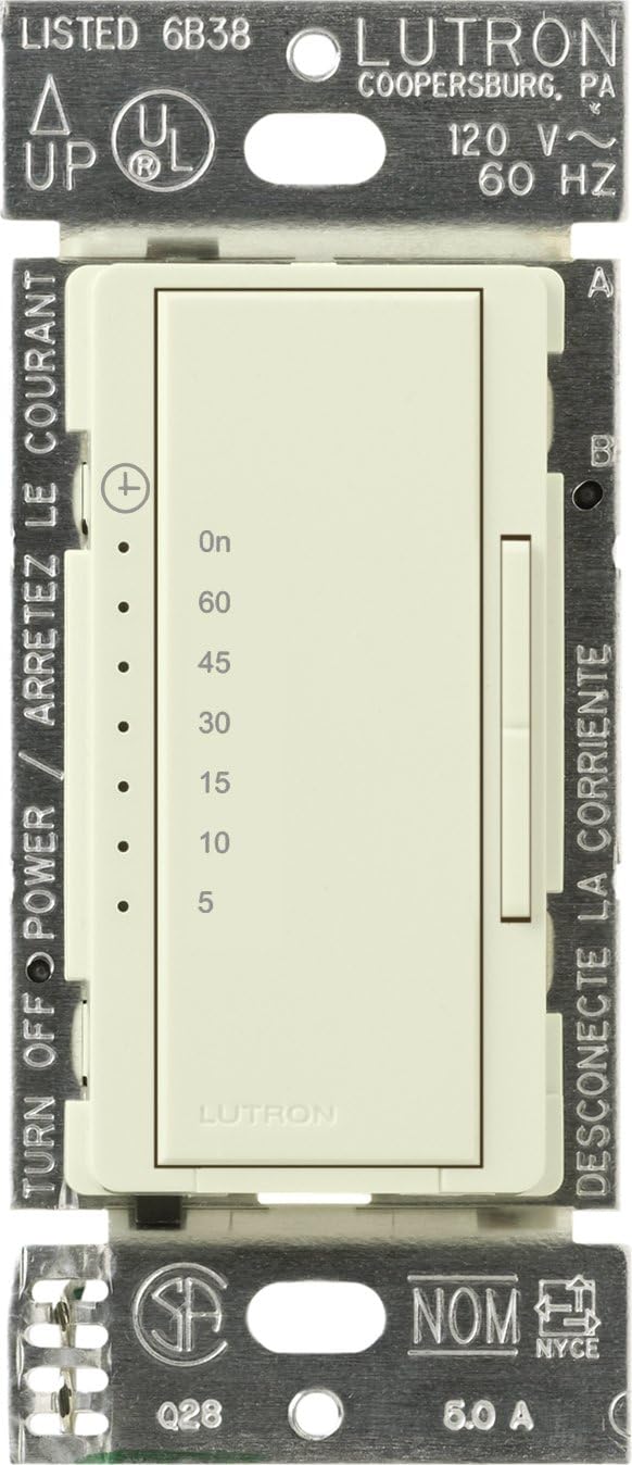 White Countdown Timer Switch for Halogen and Incandescent Bulbs Q71921