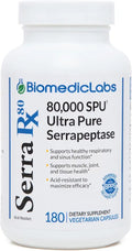 180 Veg Capsules Non-GMO Gluten Free Vegan Serrapeptase D992