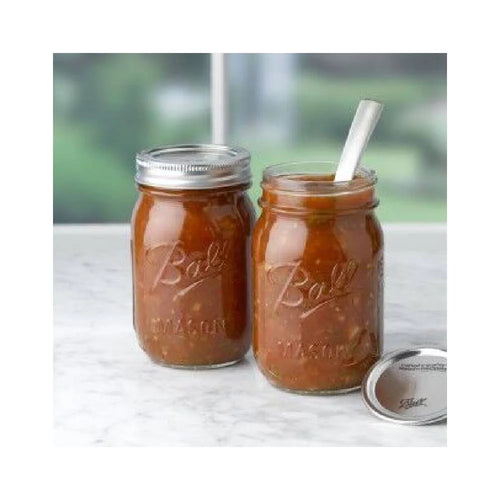 16 oz Glass Mason Jar with Lid and Band 12-Pack Z348