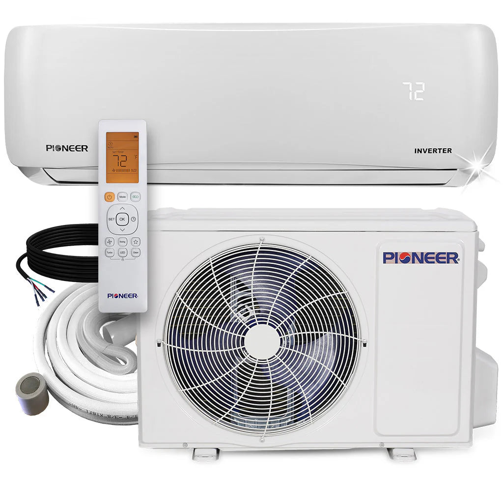 12,000 BTU 20.5 SEER 230V Ductless Mini-Split Inverter Air Conditioner Heat Pump System S27940