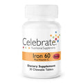 Iron with Vitamin C Chewables, 60 mg, Berry, 30 count U764