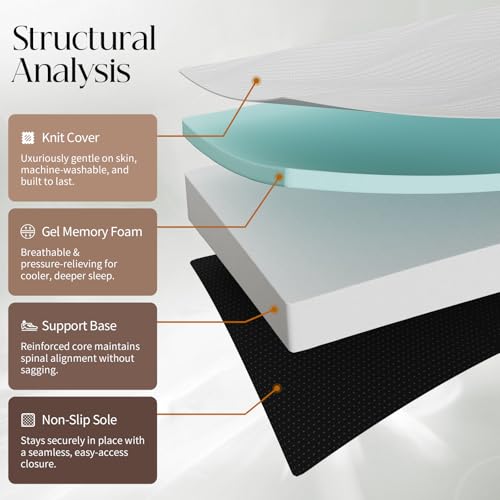 6 Inch Queen Memory Foam Tri-Fold Mattress with Washable Cover M257752
