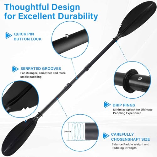 Standard Kayak Paddle Iron Shaft Polypropylene Blade X836651